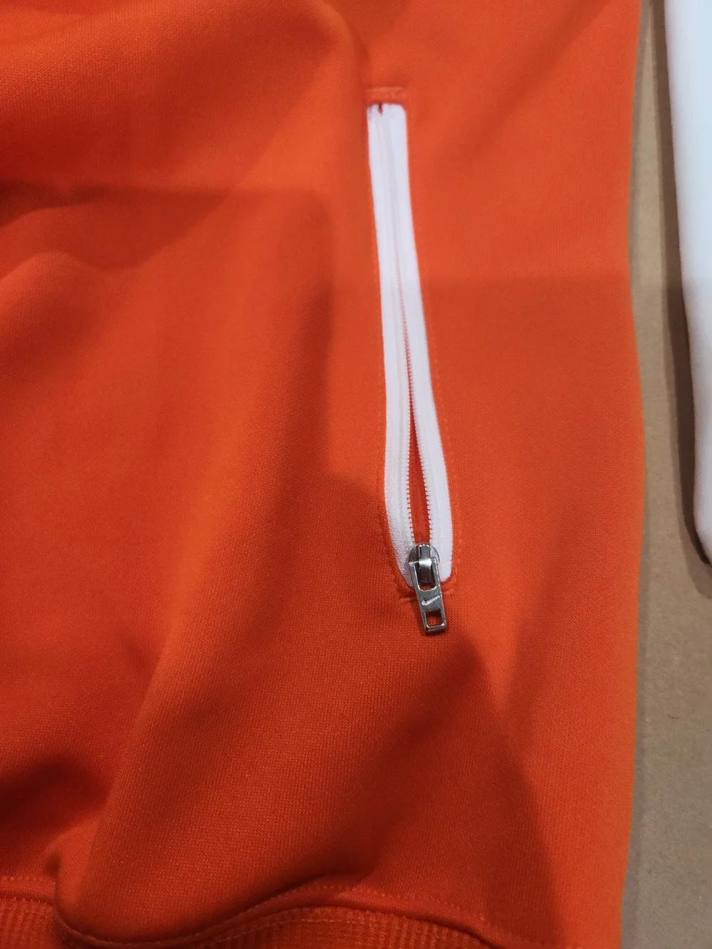 Nike Orange and White 'Giants' Full-Zip Jacket